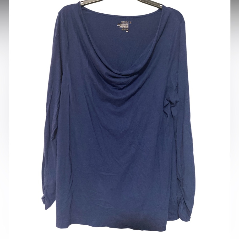 Old Navy Cowl Neck Modal Blend Long Sleeve Blouse - Size XL